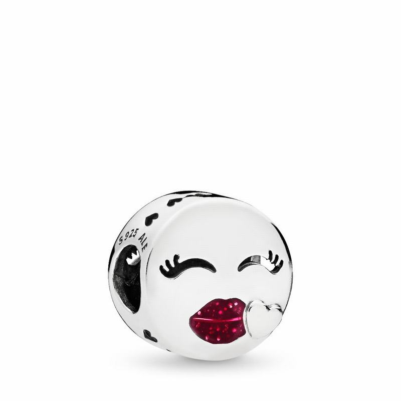 Pandora Kiss Charm Ireland - Sterling Silver/Enamel/Red - 148056OXP